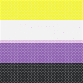 Non-binary flag pegs - nonbinary,pride,flag,panel,yellow,white,purple,black