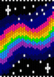 Bag panel 1 - galaxy,rainbow,space,panel,bag,dark,neon,colorful,stars,black,pink,blue,green