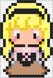 Aurora Vanlig - aurora,sleeping beauty,princess,disney,character,chibi,blonde,yellow,pink,brown