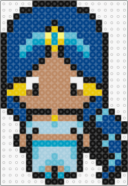 Jsamine - jasmine,aladdin,princess,character,disney,chibi,movie,light blue,blue,tan