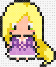 Rapunzel - rapunzel,princess,fairy tale,disney,character,chibi,blonde,hair,purple,yellow