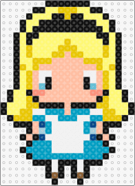 Alice - alice in wonderland,blonde,story,character,chibi,yellow,light blue