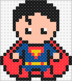 Superman - superman,superhero,dc,chibi,movie,comic,character,red,blue,pink