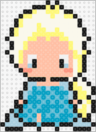 Elsa - elsa,frozen,princess,character,chibi,disney,movie,animation,yellow,white,light blue,teal