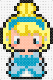 Øskufía Fín - cinderella,princess,chibi,character,disney,blonde,light blue,yellow