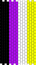 nb flag - nonbinary,pride,flag,vertical,stripes,support,community,purple,yellow,black,white