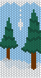 snow spruce - trees,nature,snow,panel