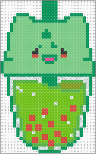 Babba tea bulbasaur - green,teal