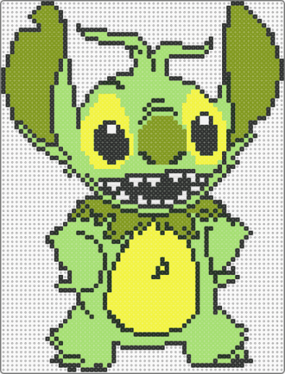 Stitch grinch - green