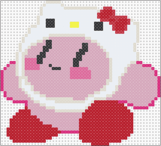 Hello kirby - red,pink,kirby,hello kitty