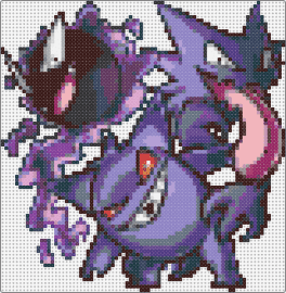 Gangartrio - gastly,haunter,gengar,pokemon,evolution,characters,gaming,purple,pink