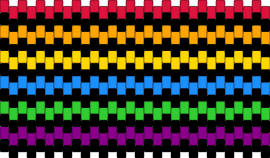 Rainbow black - horizontal,stripes,dark,rainbow,black,colorful