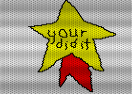 “your did it” star - your did it,trophy,star,text,silly,meme,yellow,red