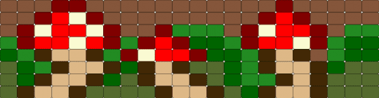 Forest Mushrooms 🍄 - brown, green, tan