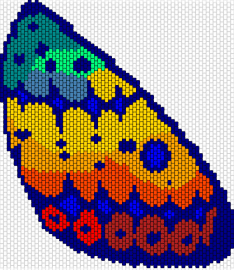 Moth wing base refined - wing,moth,butterfly,colorful,insect,blue,orange,green,yellow