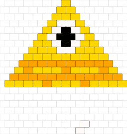 :3 - pyramid,bill cypher,gravity falls,cyclops,triangle,eye,yellow