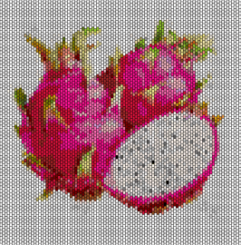 Pear - dragon fruit,fruit,tropical,food,pink,gray