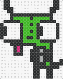 gir!1 - gir,invader zim,costume,charatacter,cute,tv show,cartoon,green,black