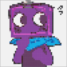 Boxten - boxten,dandys world,music box,character,video game,purple,blue