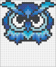 Owl Head - owl,edc,bird,festival,music,blue