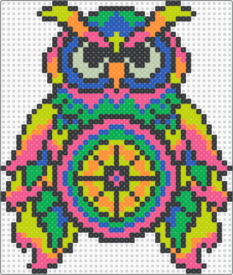 Bright Owl - owl,edc,festival,music,green,pink