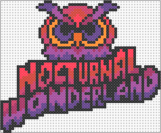 Owl Nocturnal Wonderland - pink
