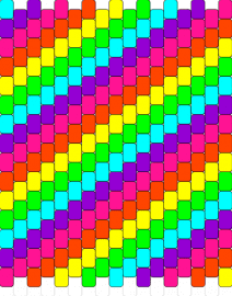 Diaganol Rainbow Panel - neon,diagonal,stripes,colorful,panel,pink,purple,yellow,green