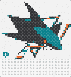 San Jose Sharks logo - sharks,hockey,san jose,logo,sports,team,teal,black