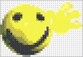 smiley / hi friend perler - smiley,emoji,face,hand,yellow,black