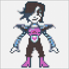 Mettaton - mettaton,undertale,character,video game,black,pink,white