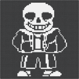 Sans map art - sans,undertale,skeleton,spooky,character,video game,panel,black,white