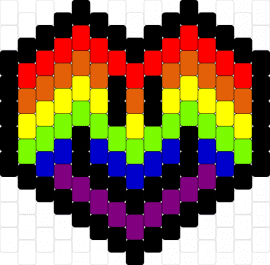 Rainbow heart - smiley,heart,rainbow,colorful,cute,love,valentine,black,green,red,yellow