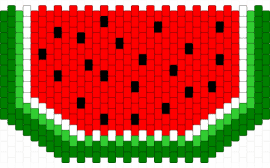 Watermelon bag panel - watermelon,fruit,bag,panel,red,green