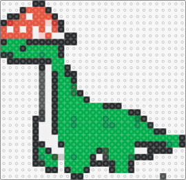 DINOS ARE MY FAV - dinosaur,mushroom,cute,prehistoric,green,red