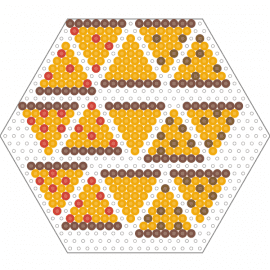 Pizza slices - pizza,food,geometric,hexagon