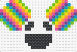 Rainbow Deadmau5 - deadmau5,helmet,deadmouse,colorful,music,edm,dj,white
