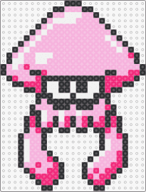 Squid - squid,splatoon,video game,pink