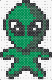 Alien - alien,extraterrestrial,space,character,chibi,cute,green