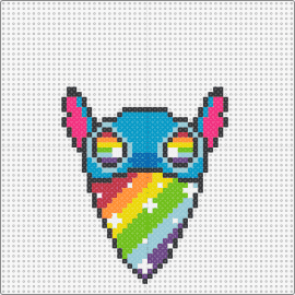 Rainbow Bandana Stitch - stitch,lilo and stitch,rainbow