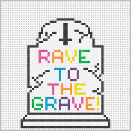 Rave To The Grave - rave,music,tombstone,cemetery,death