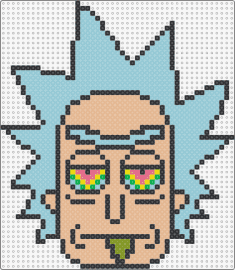 Trippy Rick - rick sanchez,rick and morty,trippy,psychedelic,drugs,character,tv show,animation