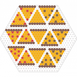 Pizza slices - pizza,food,geometric,hexagon,appetizing,delicious,slices,culinary,yellow