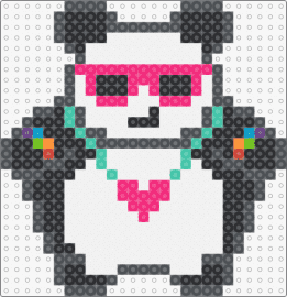 Rave Panda - panda,rave,cool,animal,music,edm,festival,plur,white,black,pink