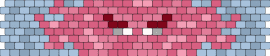 Angry Vex Minecraft Cuff - vex,minecraft,video game,face,cuff,pink,gray