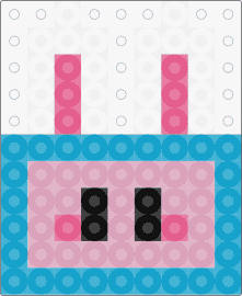 melanie regretevator - melanie,regretevator,roblox,video game,simple,pink,light blue