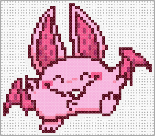 Blushy Bat Trinket - brown,pink,dandys world,roblox,trinket