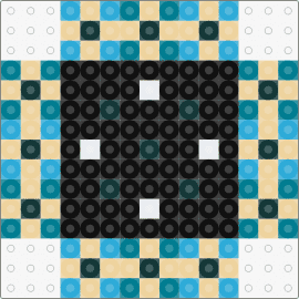 End Portal - end portal,minecraft,video game,black,teal,beige