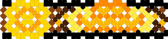 Yellow Deltarune Cuff - chapter 5, cowboy, deltarune, flower, justice, orange, yellow