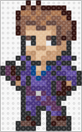 Cid FFXVI - cid,final fantasy,character,chibi,video game,tan,purple