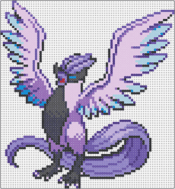 Galarion Articuno [light] - articuno,pokemon,character,gaming,bird,winged,purple,pink,black